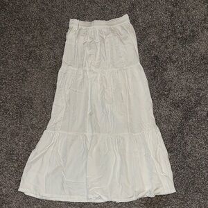 Elegant White Maxi Skirt